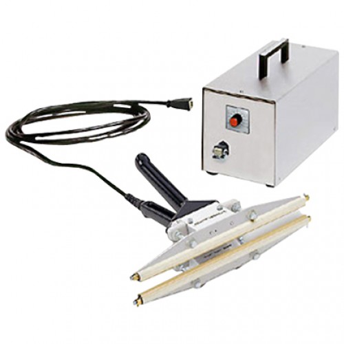 ISZ 450 is a longer Portable Sealer that imported from Germany. Offer a convenient portable sealing. for large packing. Comes with a Transformer.