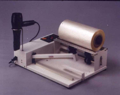 Shrink Wrap packaging for simple shrink wrapping with a heat gun. It comes with a perforator to make the holes in the film.